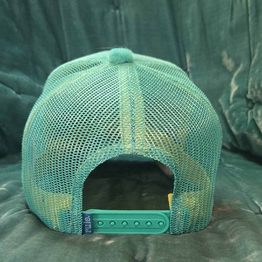 Green and Blue Cartoon Bear Hat with Plush Material - Picture 4 of 5